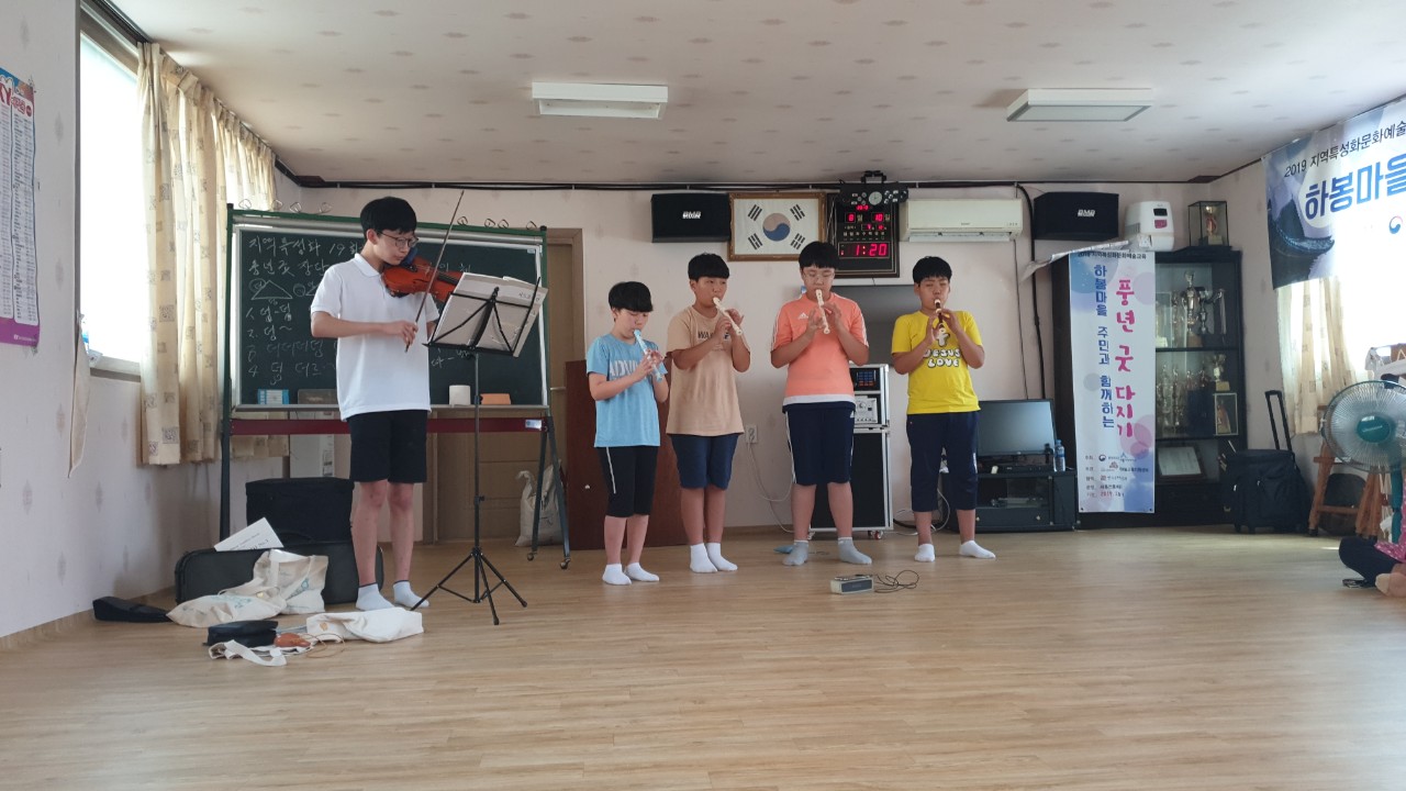 금장 포상제 청소년 음악봉사활동 